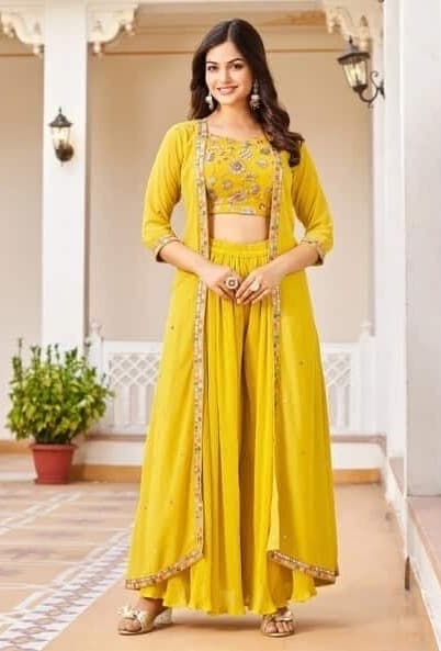 Sunflower Cape Sharara